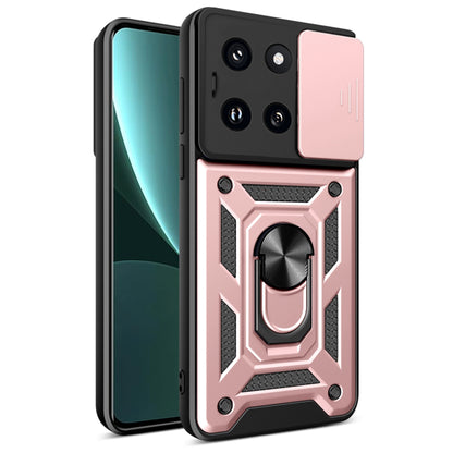 Калъф за Xiaomi 14, Techsuit, CamShield, Розов
