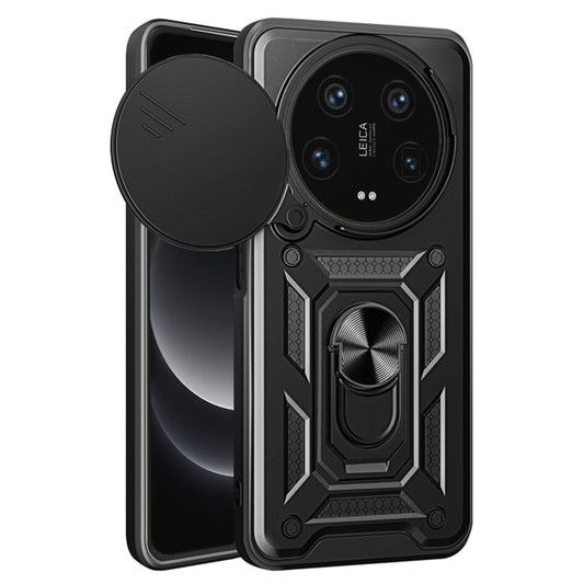 Калъф за Xiaomi 14 Ultra, Techsuit, CamShield, Черен