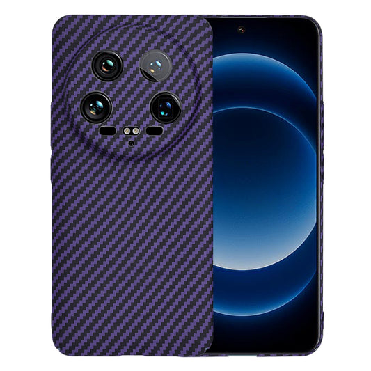 Калъф за Xiaomi 14 Ultra, Techsuit, Carbonite FiberShell, Лилав