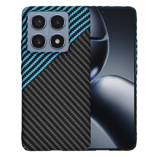 Калъф за Xiaomi 14T Pro, Techsuit, Carbonite FiberShell, Черно Синьо