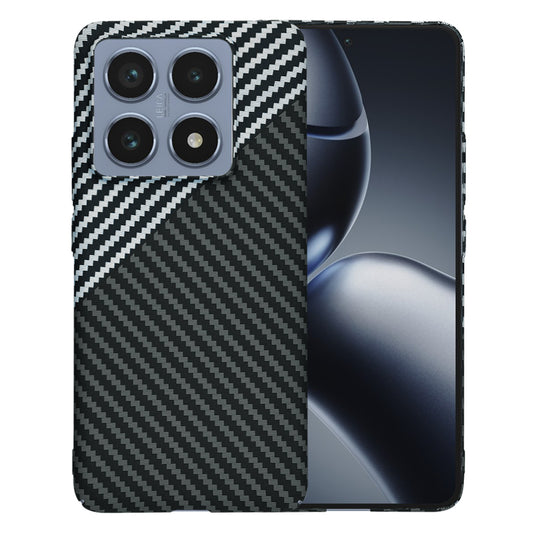 Калъф за Xiaomi 14T Pro, Techsuit, Carbonite FiberShell, Черно Сиво