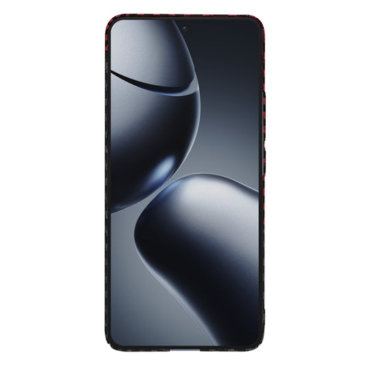 Калъф за Xiaomi 14T Pro, Techsuit, Carbonite FiberShell, Черно Червен