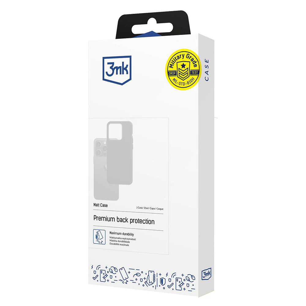 Калъф за Xiaomi 15T Pro, 3MK, Мат Черен