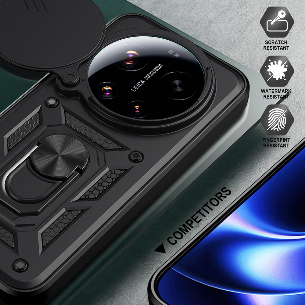 Калъф за Xiaomi 17 Ultra, Techsuit, CamShield, Черен