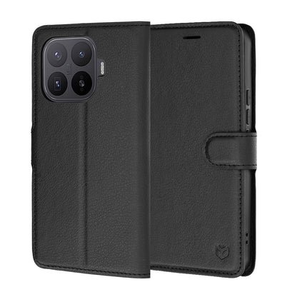 Калъф за Xiaomi 17T Pro, Techsuit, Leather Folio, Черен