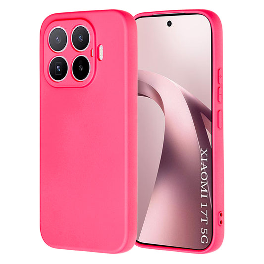 Калъф за Xiaomi 17T, Techsuit, SoftFlex, Тъмно розов