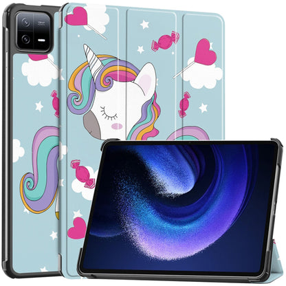 Калъф за Xiaomi Pad 6 / 6 Pro, Techsuit, FoldPro Unicorn, Многоцветен