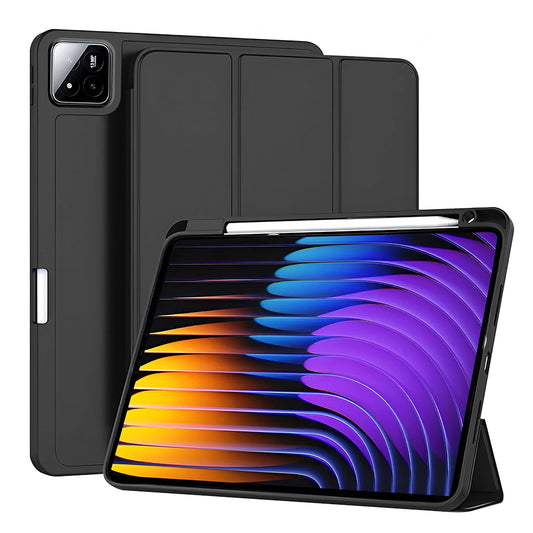 Калъф за Xiaomi Pad 7 / 7 Pro, Techsuit, Flex Trifold, Черен