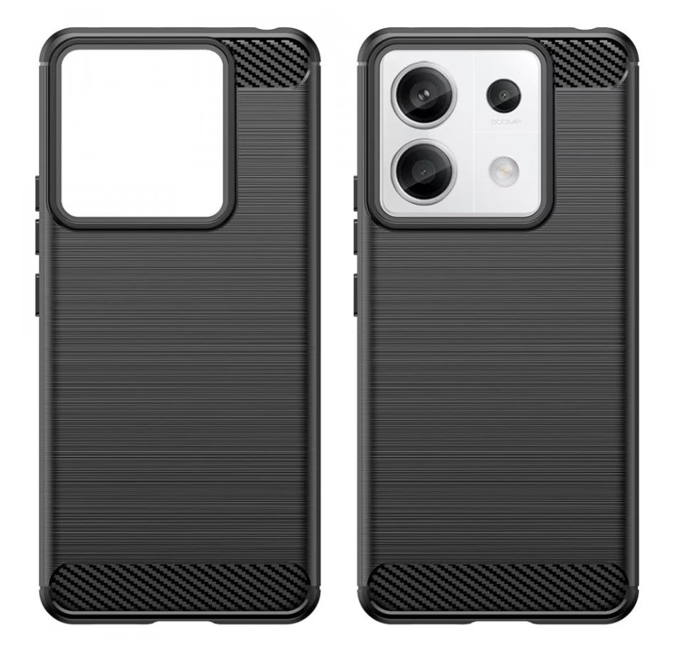 Калъф за Xiaomi Poco M6 / Redmi 13C 5G / Poco C65 / Redmi 13C, Tech-Protect, Carbon, черен