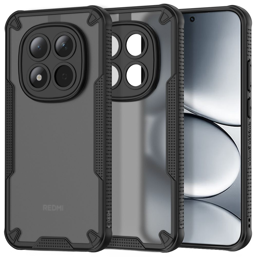 Калъф за Xiaomi Poco M8 Pro / Redmi Note 15 Pro+, Tech-Protect, Rugged Shield, Черен