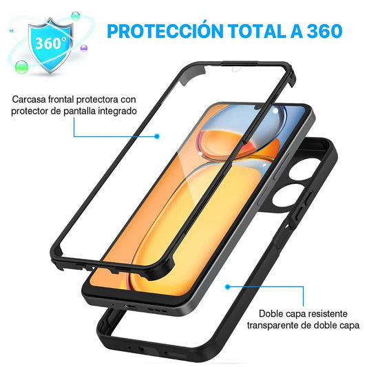 Калъф за Xiaomi Poco C65 / Redmi 13C, Techsuit, ColorVerse 360, Черен