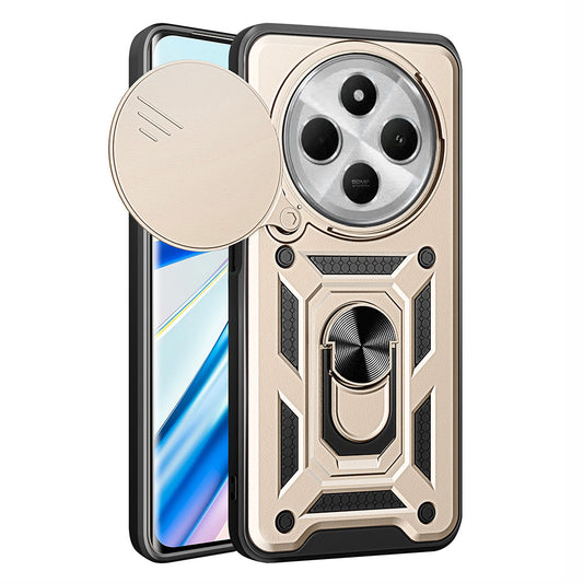 Калъф за Xiaomi Poco C75 / Redmi 14C, Techsuit, CamShield, Златист