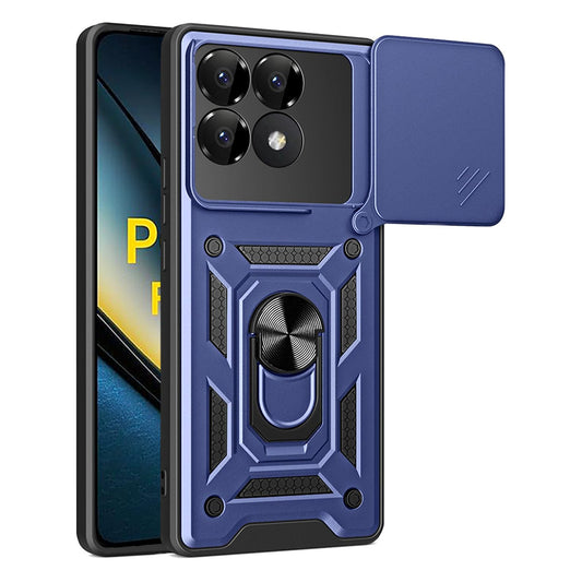 Калъф за Xiaomi Poco F6 Pro, Techsuit, CamShield, Син