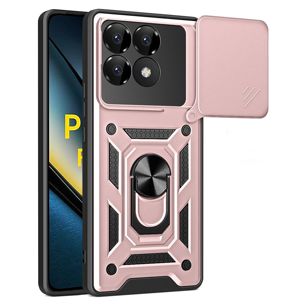 Case for Xiaomi Poco F6 Pro, Techsuit, CamShield, Pink