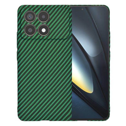 Калъф за Xiaomi Poco F6 Pro, Techsuit, Carbonite FiberShell, Зелен