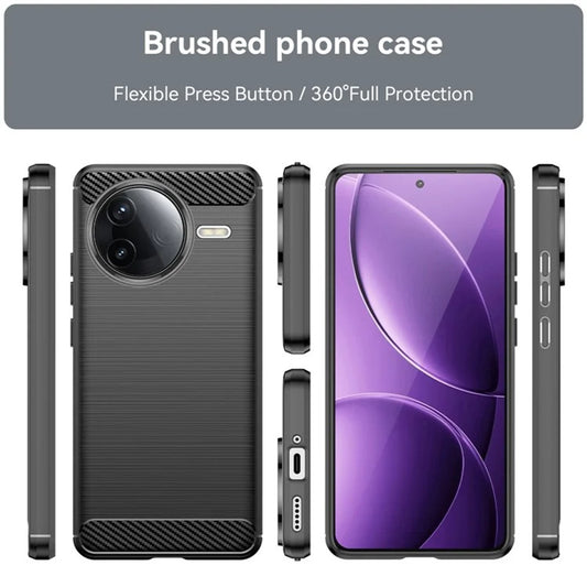 Калъф за Xiaomi Poco F7 Ultra, Techsuit, Карбон, Черен