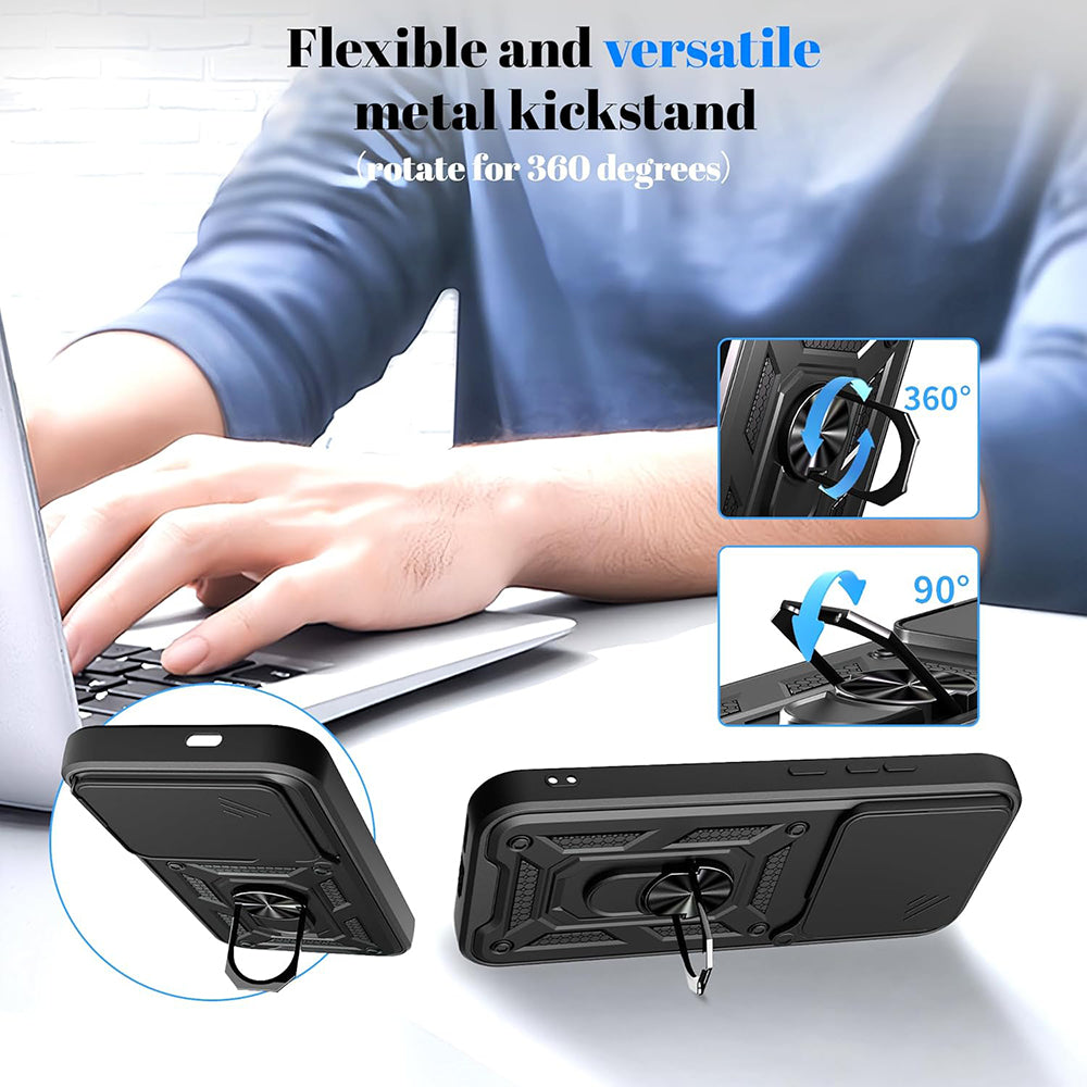 Калъф за Xiaomi Poco F8 Pro, Techsuit, CamShield, Черен