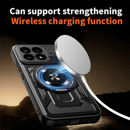 Калъф за Xiaomi Poco F8 Pro, Techsuit, RuggedCam, Син