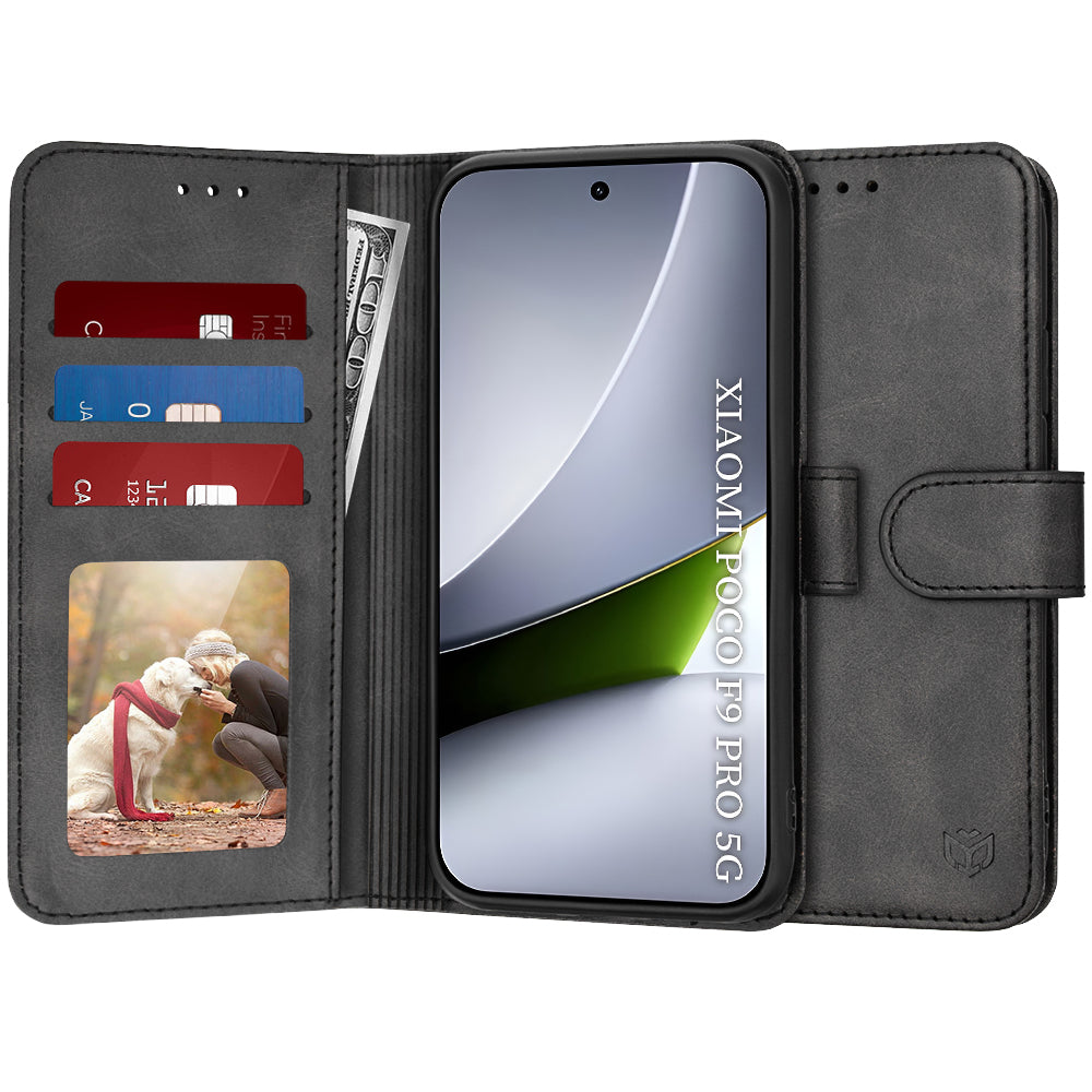Калъф за Xiaomi Poco F9 Pro, Techsuit, Diary Book, черен