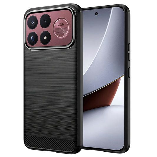 Калъф за Xiaomi Poco F9 Ultra, Techsuit, Carbon, черен