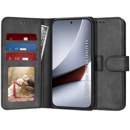 Калъф за Xiaomi Poco F9 Ultra, Techsuit, Diary Book, черен