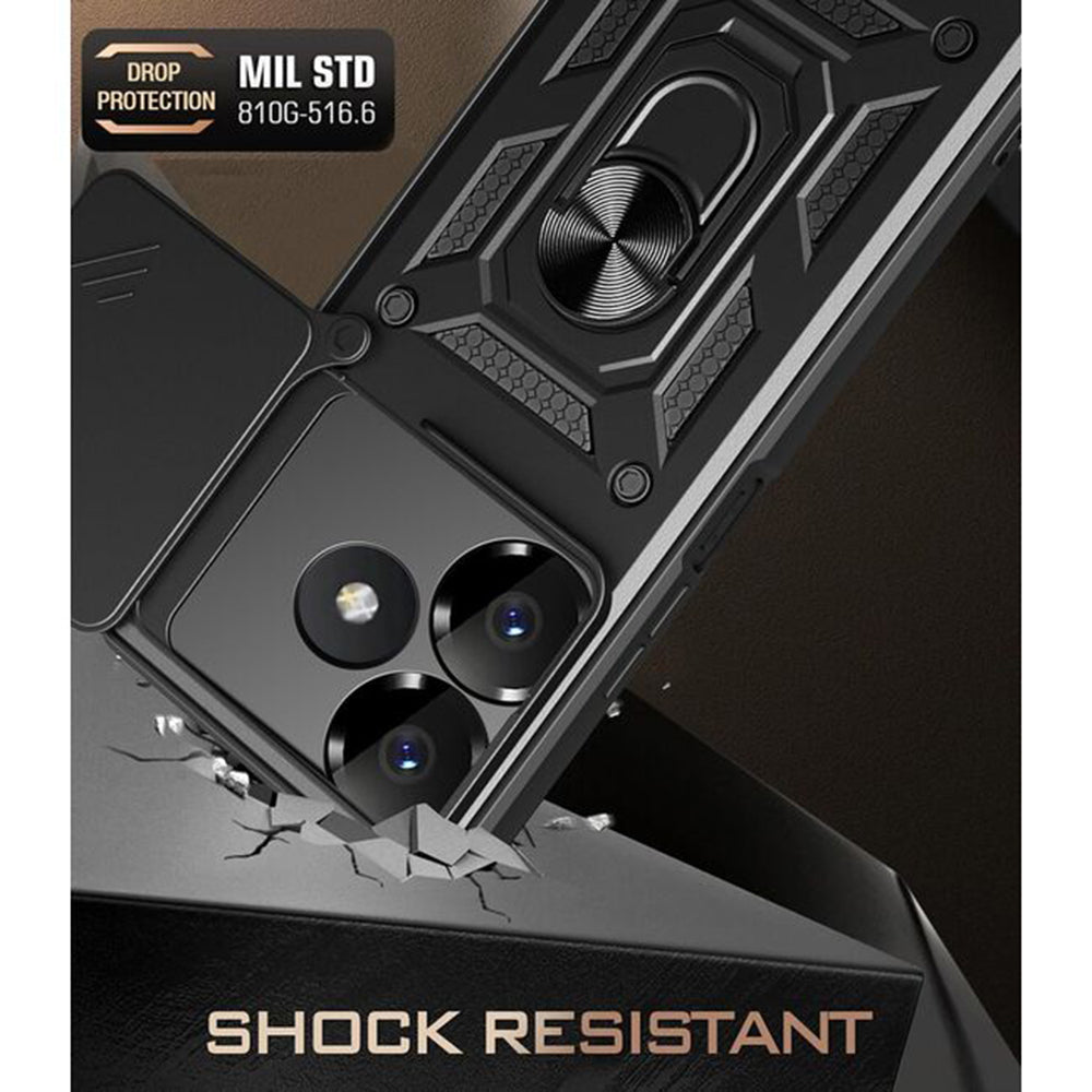 Калъф за Xiaomi Poco M6 4G / Redmi 13, Techsuit, CamShield, Син