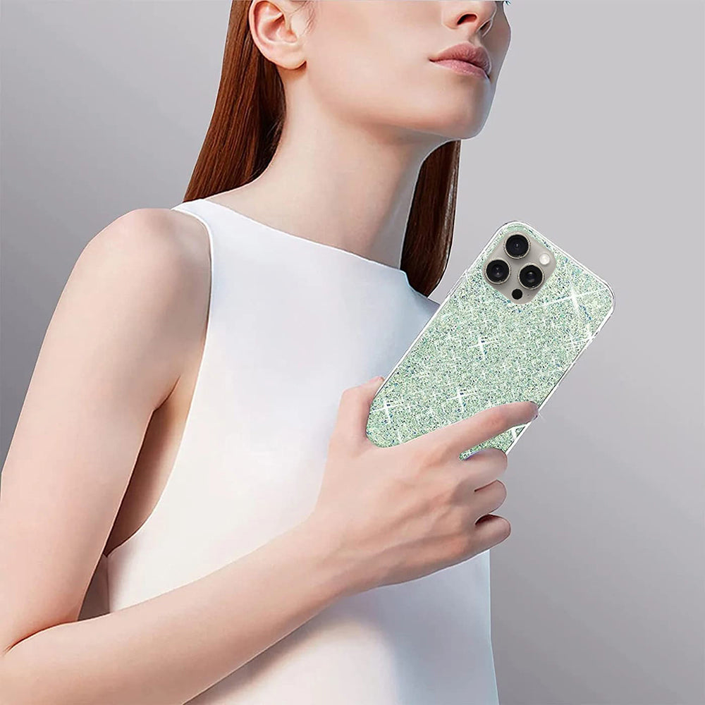 Калъф за Xiaomi Poco M6 / C65 / Redmi 13C 5G / 13C, Techsuit, Sparkly Glitter, Розов