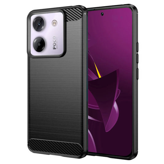 Калъф за Xiaomi Poco M7 Pro 5G, Techsuit, Карбон, Черен