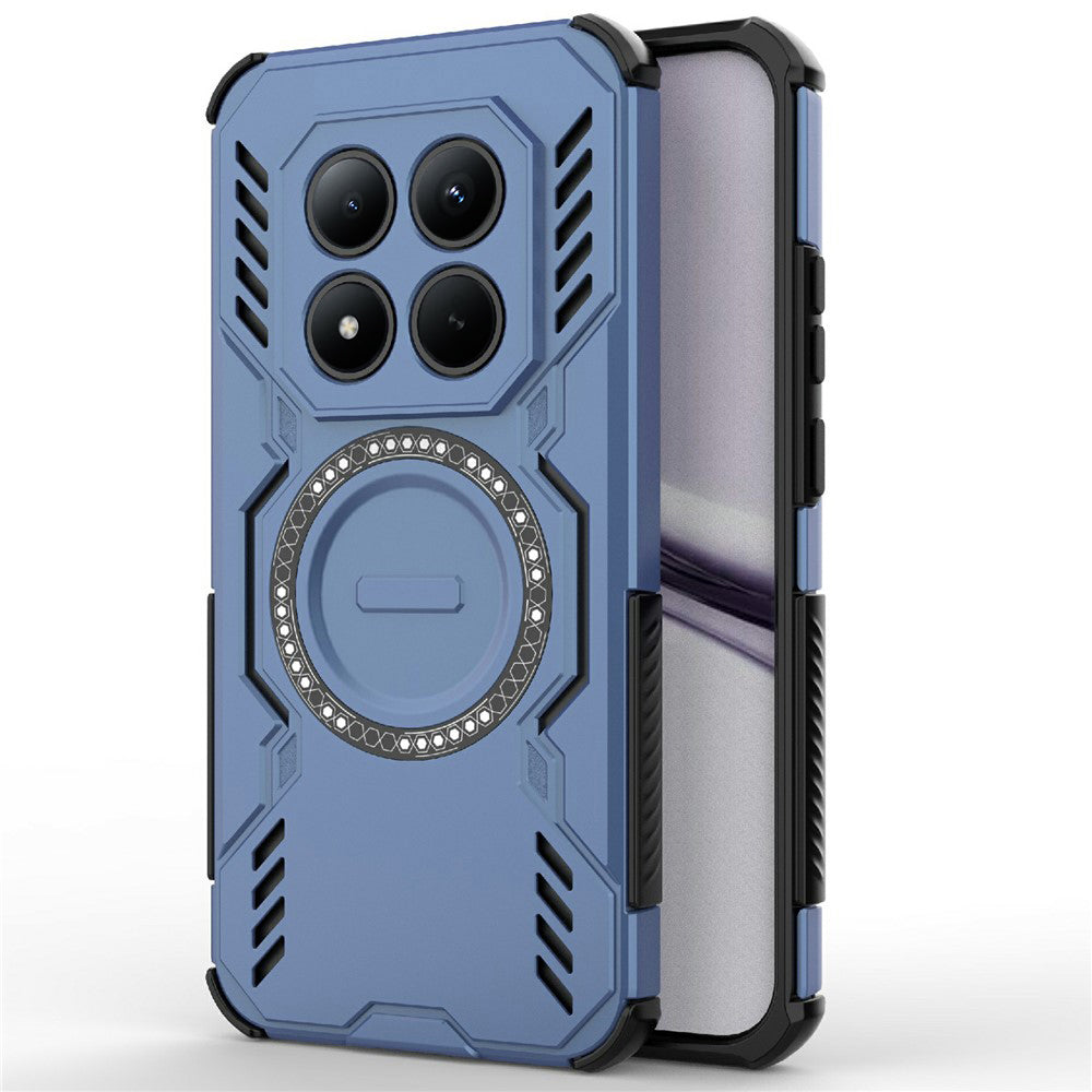 Калъф MagSafe за Xiaomi Poco M8 Pro / Redmi Note 15 Pro+ 5G, Techsuit, ArmorMag, Син