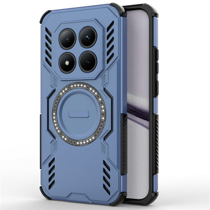Калъф MagSafe за Xiaomi Poco M8 Pro / Redmi Note 15 Pro+ 5G, Techsuit, ArmorMag, Син