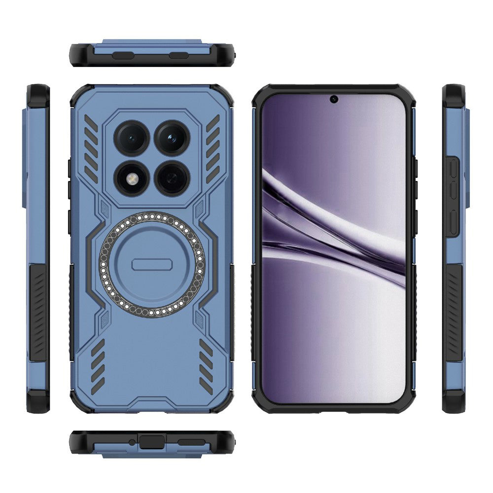Калъф MagSafe за Xiaomi Poco M8 Pro / Redmi Note 15 Pro+ 5G, Techsuit, ArmorMag, Син