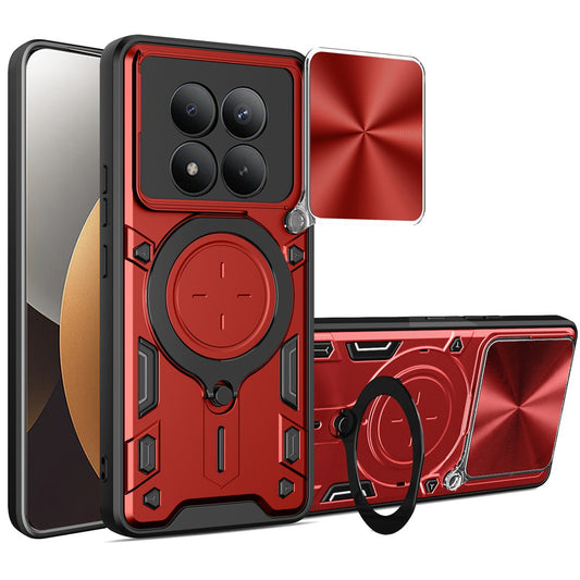 Калъф за Xiaomi Poco M8 Pro / Redmi Note 15 Pro+ 5G, Techsuit, CamGuard Pro, Червен