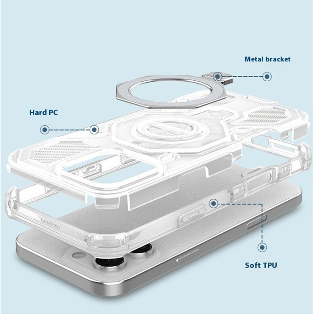 Калъф за Xiaomi Poco M8 Pro / Redmi Note 15 Pro+ 5G, Techsuit, Carbon Shield Pro, Бял