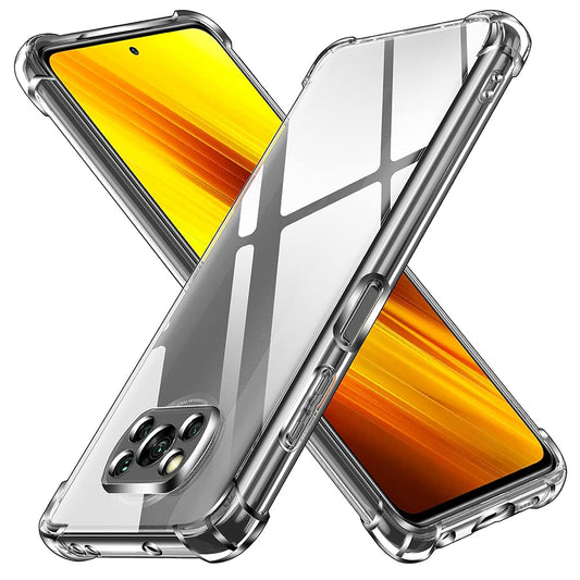 Калъф за Xiaomi Poco X3 Pro / X3 NFC / X3, Techsuit, противоударен прозрачен, прозрачен