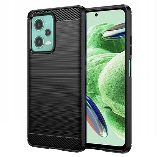 Калъф за Xiaomi Poco X5 / Note 12 5G, Techsuit, Карбон, Черен