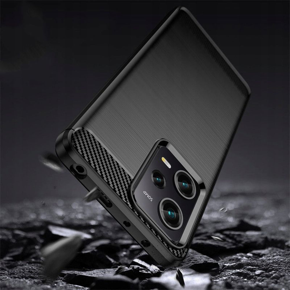 Калъф за Xiaomi Poco X5 Pro / Redmi Note 12 Pro 5G, Techsuit, Карбон, Черен