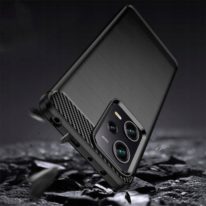 Калъф за Xiaomi Poco X5 Pro / Redmi Note 12 Pro 5G, Techsuit, Карбон, Черен