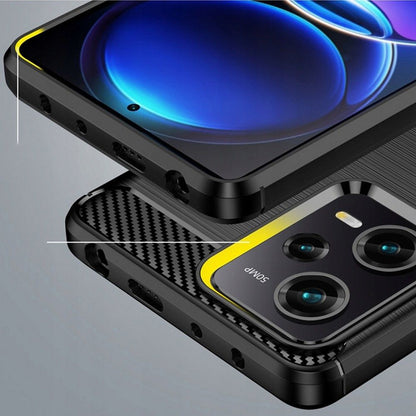 Калъф за Xiaomi Poco X5 Pro / Redmi Note 12 Pro 5G, Techsuit, Карбон, Черен