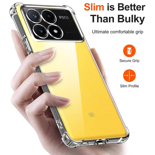 Калъф за Xiaomi Poco X6 Pro, Techsuit, противоударен прозрачен, прозрачен