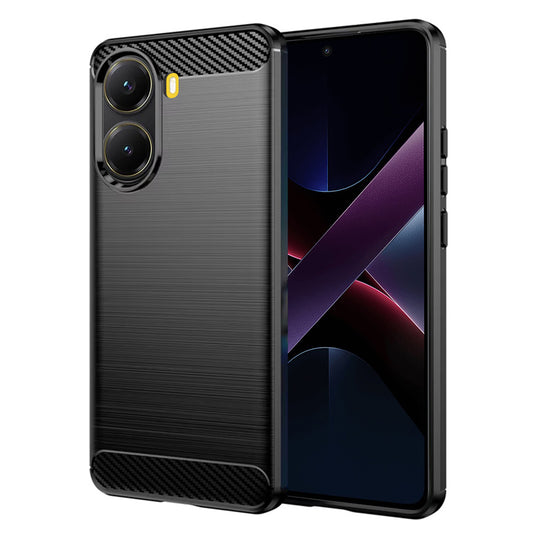 Калъф за Xiaomi Poco X7 Pro, Techsuit, Карбон, Черен