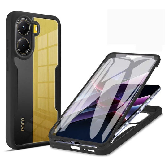 Калъф за Xiaomi Poco X7 Pro, Techsuit, ColorVerse 360, Черен