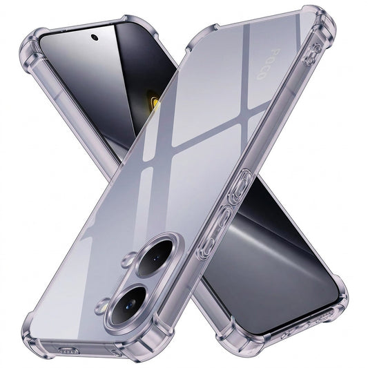 Калъф за Xiaomi Poco X8 Pro Max, Techsuit, противоударен прозрачен, опушен