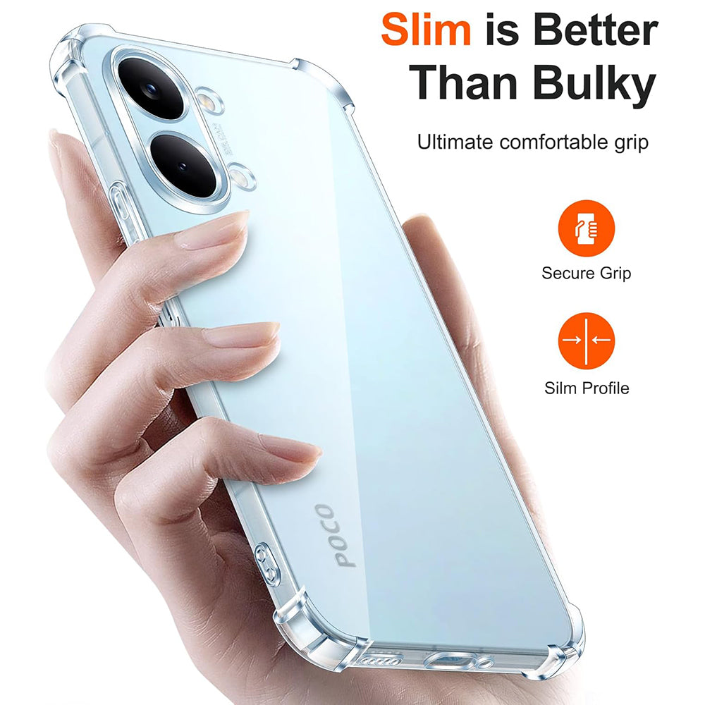Калъф за Xiaomi Poco X8 Pro Max, Techsuit, Shockproof Clear, Прозрачен