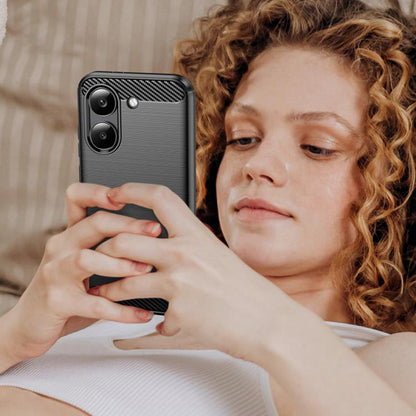 Калъф за Xiaomi Poco X8 Pro, Techsuit, Карбон, Син