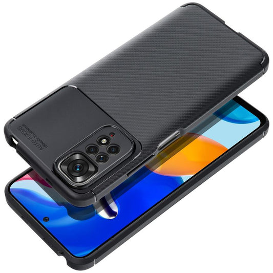 Калъф за Xiaomi Poco C65 / Redmi 13C, OEM, Carbon Premium, Черен