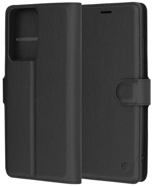 Калъф за Xiaomi Redmi Note 14 Pro+ 5G / Note 14 Pro 5G / Poco X7, Techsuit, кожен фолио, черен