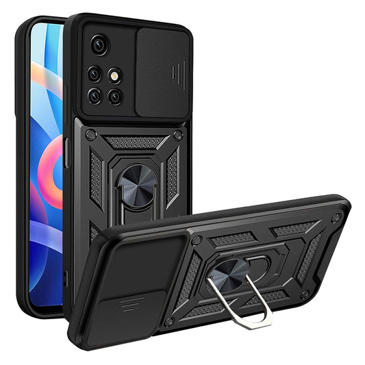 Калъф за Xiaomi Redmi 10 2022 / 10 (2021), Techsuit, CamShield, Черен