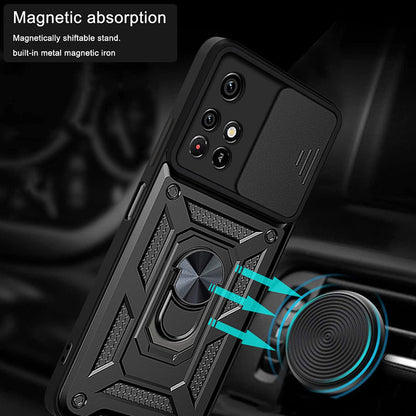 Калъф за Xiaomi Redmi 10 2022 / 10 (2021), Techsuit, CamShield, Черен