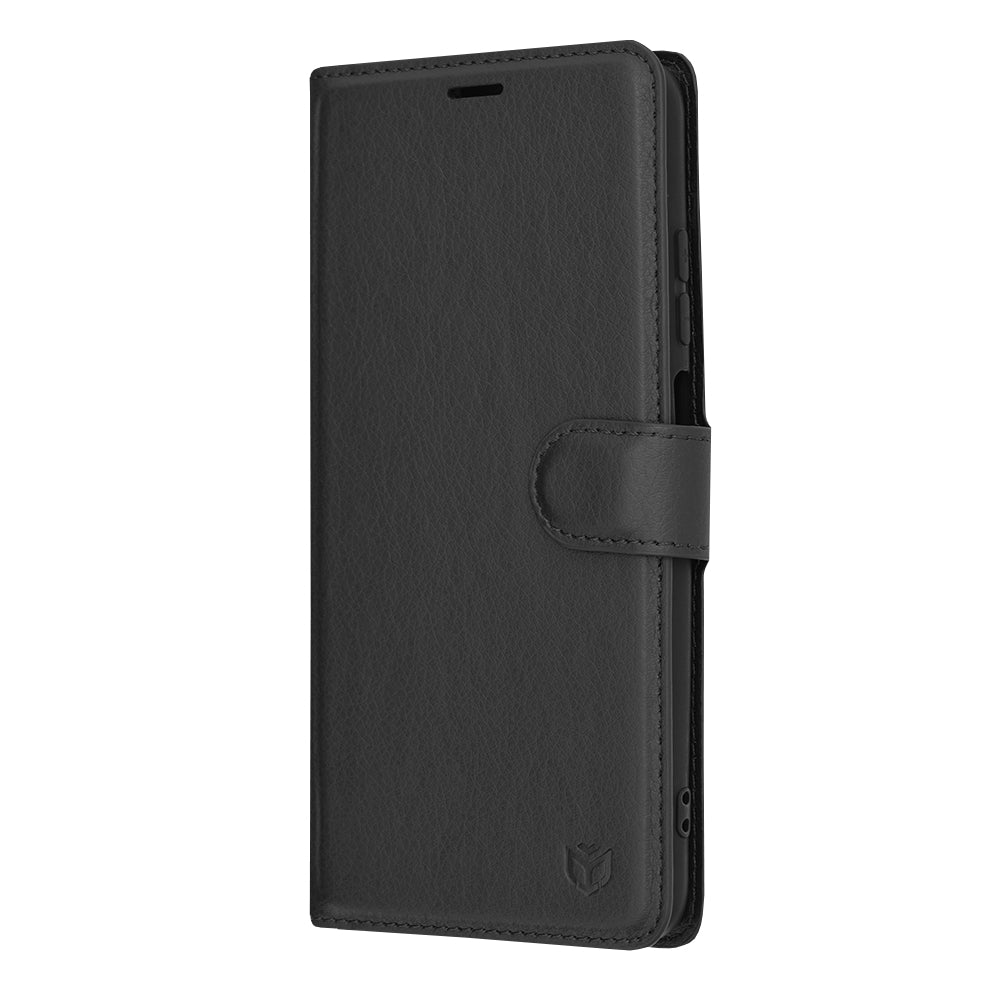 Калъф за Xiaomi Redmi 10 2022 / 10 (2021), Techsuit, Leather Folio, Черен