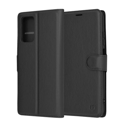 Калъф за Xiaomi Redmi 10 2022 / 10 (2021), Techsuit, Leather Folio, Черен